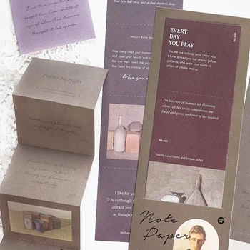 1 Упаковка блокнота для заметок в стиле винтажной почтовой книги, школьные канцелярские принадлежности, канцелярские принадлежности для студентов