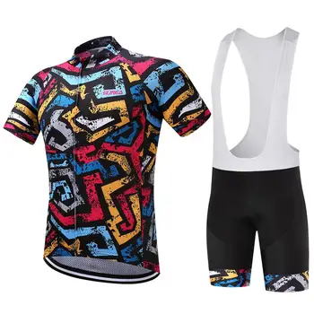100% Полиэстер, Новый комплект из джерси Pro team Cycling, Велосипедная одежда Ropa Ciclismo, Дышащая велосипедная одежда с коротким рукавом И прокладкой 9D