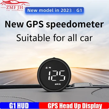 2023 Новый Автомобильный HUD GPS G1, Бортовой Компьютер, Цифровой Головной Дисплей, Автоматический Спидометр, Функция Сигнализации Превышения Скорости Для Всех Автомобилей