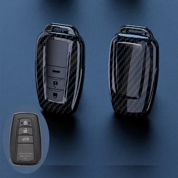 3 Кнопки Чехол Для Ключей Автомобиля Чехол для Toyota Corolla Prius Camry CHR C-HR RAV4 Altis Land Cruiser Prado Аксессуары Без Ключа