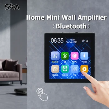 4-дюймовый портативный настенный усилитель Bluetooth с сенсорным экраном Система фоновой музыки 