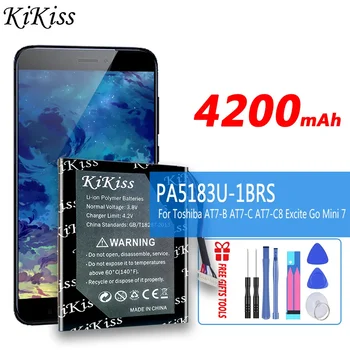 4200 мАч KiKiss Мощный Аккумулятор PA5183U-1BRS Для Toshiba AT7-B AT7-C AT7-C8 Excite Go Mini 7 Аккумуляторы для мобильных телефонов Mini7