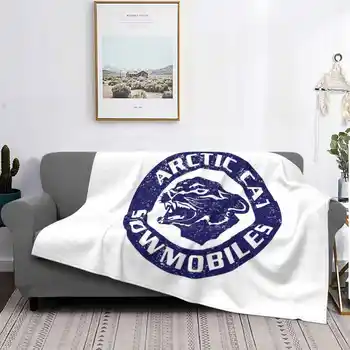 Arctic Cat Винтажные Снегоходы Бестселлер Бытовой Комнаты Фланелевое Одеяло Arctic Cat Vintage Snowmobile Club Ski Do Polaris