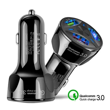 Qc3.0 Автомобильное зарядное устройство для мобильного телефона с тремя USB-разъемами для VOLVO S60 V60 XC60 S60 V40