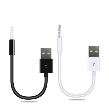 USB-Кабель для зарядки и Передачи данных Apple iPod Shuffle с Разъемом USB2.0 до 3,5 мм Для Передачи Аудиоадаптера для MP3 MP4 Плеера, Шнур Зарядного устройства, Провод
