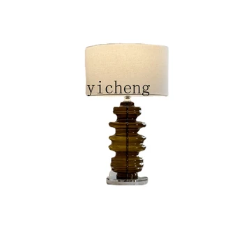 Xl Стеклянная лампа в скандинавском минимализме, Теплый Дом, Прикроватная лампа для спальни, Модель Настольной лампы для комнаты