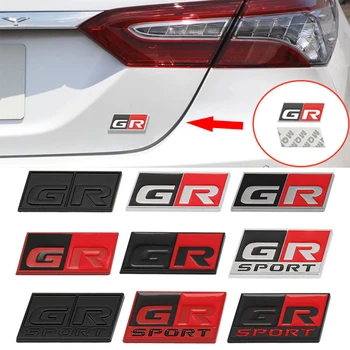 Автомобильная Наклейка Логотип 3D Металлическая Маркировка Эмблема Значок Наклейки для Toyota sport GR Sport C-HR RAV4 Avensis Prado Prius Автоаксессуары