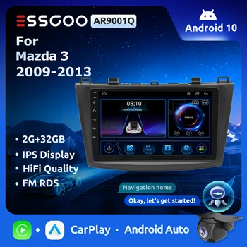 Автомобильное радио ESSGOO 2 Din Android 10 для Mazda 3 II 2009 - 2013 CarPlay Auto Multimedia Video Player 2din Audio Stereo Head Unit