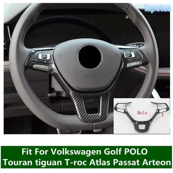 Автомобильные аксессуары Рамка кнопки рулевого колеса, Декоративная накладка для Volkswagen Golf POLO Touran tiguan T-roc Atlas Passat Arteon