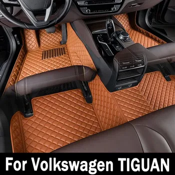 Автомобильные коврики для Volkswagen TIGUAN 2009 2010 2011 2012 2013 2014 2015 2016 Пользовательские автоматические Накладки для ног автомобильный ковер