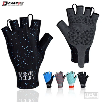 Велосипедные перчатки DAREVIE Pro, легкие, мягкие, дышащие, сухие, полупальцевые перчатки, противоскользящие, ударопрочные, велосипедные MTB Road