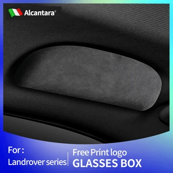 Высококачественная коробка для очков из алькантары, автомобильный держатель для солнцезащитных очков для Land Rover Velar, Аксессуары для интерьера автомобилей