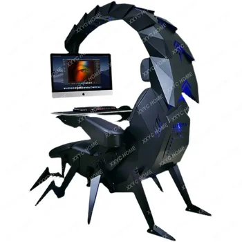 Гравитационная космическая капсула Scorpio Компьютерная кабина Встроенные киберспортивные стол и стул Для игры в домашний офис Удобное длительное сидение