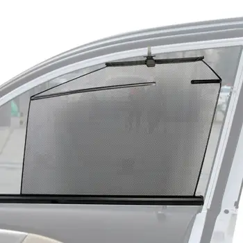 Детские автомобильные шторки для заднего бокового стекла Солнцезащитные шторки для автомобильных окон Выдвижные и дышащие Убирающаяся Дышащая задняя сторона