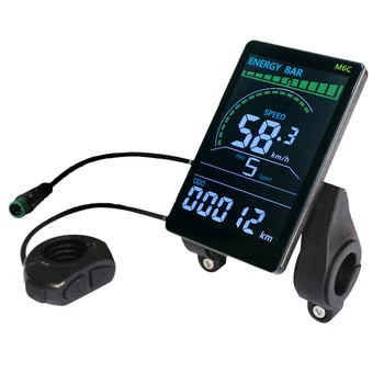 Дисплей Велосипедный Дисплей Электрический Велосипед Для Ebike Скутер Велосипед M6C Простой Дизайн Скоростной TFT Дисплей 3,6 Дюйма TFT LCD