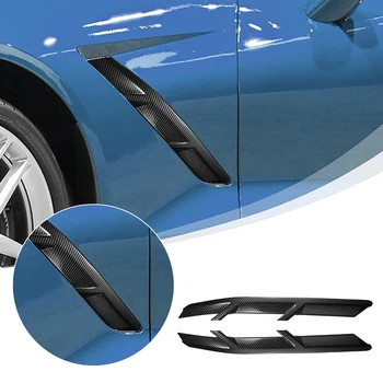 Для 2014-2019 Chevrolet Corvette C7 ABS карбоновый автомобильный стайлинг автомобильное крыло рамка воздуховыпуска наклейка аксессуары для экстерьера автомобиля