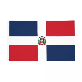 Доминиканская Республика Флаг Доминики Флаг Внутреннего Наружного Баннера Всепогодное Украшение Двухсторонние Флаги размером 2x3 3x5 4x6 ФУТОВ