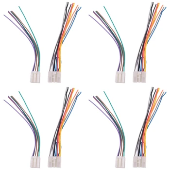 Жгут проводов стереосистемы CD-плеера для Toyota/Scion /Subaru, адаптер для проводов, Радиоприемники вторичного рынка, 4 пары соединительных кабелей