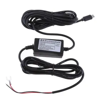Жесткое Зарядное устройство Micro USB 3,5 м 12 В-5 В для автомобильного видеорегистратора, видеокамеры-рекордера