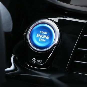 Запуск в одно касание, электронный ручной тормоз, кнопка блокировки двери, декоративная, подходит для Volkswagen Passat, аксессуары для интерьера автомобиля