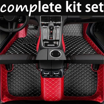 Изготовленные на заказ кожаные автомобильные коврики для AUDI A3 Седан 2013-2017 комплект автомобильных ковровых дорожек для ног