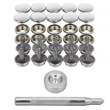 Кнопки-защелки 150шт Сверхпрочные зажимы для брезента, надежная сварка Canva ButtonPrecision, магнитный дизайн для кожаной одежды
