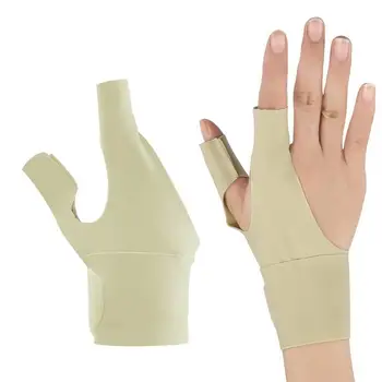 Компрессионный бандаж для запястья компрессионный рукав для запястья с поддержкой пальцев Дышащий бандаж для поддержки 2 пальцев Удобный регулируемый