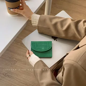 Корейская версия нового женского кошелька, однотонная Простая сумка для карт, Многофункциональный Красный конверт, кошелек большой емкости