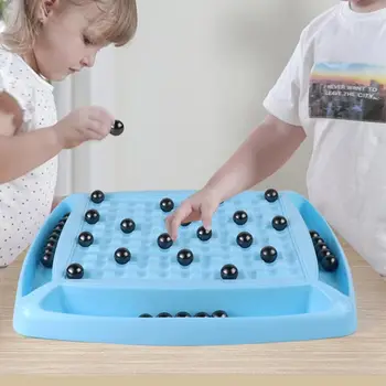 Круглые магнитные шахматы Стратегическая игра в магнитные шахматы Семейная вечеринка Интерактивная настольная игра для обучения родителей и детей