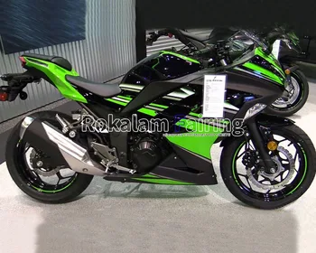 Кузов для Kawasaki Ninja EX300 Ninja EX 300R Запчасти EX 300 13 14 15 16 Зеленый Черный Комплект Мотоциклетных Обтекателей (литье под давлением)