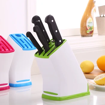 Многофункциональная стойка для хранения ножей Универсальные Кухонные Принадлежности Легкий Сливной Пластиковый держатель Для Ножей