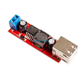 Модуль понижающего преобразователя постоянного тока постоянного тока от 6 В до 40 В постоянного тока до 5 В 3A с двойной зарядкой через USB для автомобильного зарядного устройства LM2596 с двойным USB