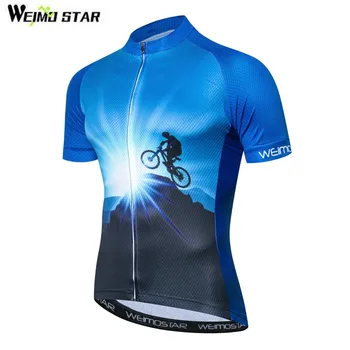 Мужская Гоночная Велосипедная Майка, топы, Велосипедная рубашка, Велосипедная одежда с коротким рукавом, быстросохнущая Велосипедная одежда, Велосипедная команда, Ropa Ciclismo, Синий