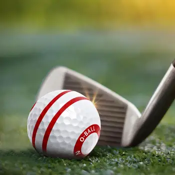 Мяч для гольфа из синтетического каучука, мячи для гольфа, тренировочный мяч для гольфа изысканного дизайна, улучшающий замах с леской для гольфа