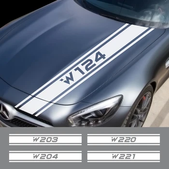 Наклейка На Капот Автомобиля В Полоску Для Mercedes W108 W124 W126 W140 W168 W169 W176 W177 W203 W204 W205 W210 W212 W213 W220 W221 W222