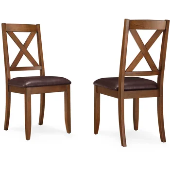 Обеденный стул BOUSSAC, Комплект из 2 стульев, Коричневый