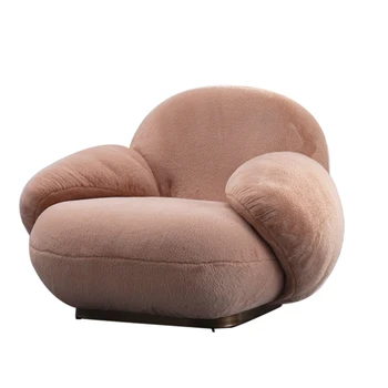 Одноместный диван XK Light Luxury Pearl Tatami, интернет-знаменитость, кресло для гостиной, балкон для отдыха 