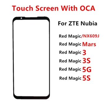 Переднее Стекло Для ZTE Nubia Red Magic Mars 3 3S 5G 5S Сенсорный Экран ЖК-Дисплей Вне Панели Ремонт Крышки Замена Деталей + OCA