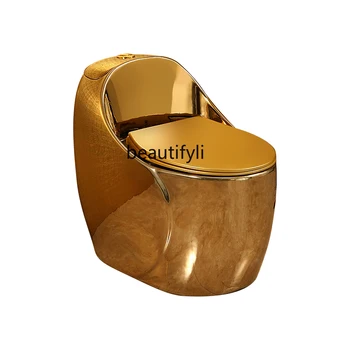 Персонализированный креативный золотой унитаз в европейском стиле, позолоченный, цвет унитаза, Роскошное золото