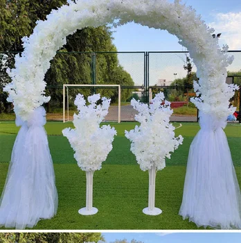 подставка для цветов в виде арки длиной 2,5 м новая свадебная дверь в виде снежного цветка в европейском стиле, открывающая магазин для торжеств, реквизит для свадебных украшений