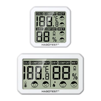 Портативный офисный ЖК-цифровой термометр-гигрометр для измерения температуры и влажности в помещении для комфортного проживания