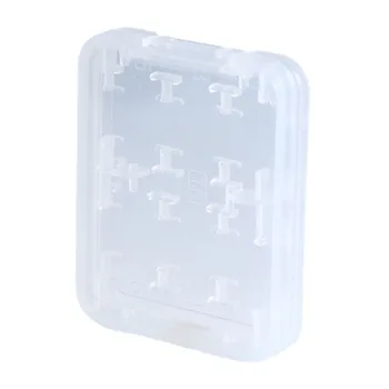 Портативный ящик для хранения карт памяти Прозрачный чехол для карт 150шт Предотвращает изгиб и повреждение Прочный и легкий