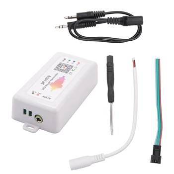 Светодиодный контроллер SP107E Bluetooth Smart APP WS2811 /2812B Светодиодный музыкальный контроллер с регулируемой яркостью полосы света