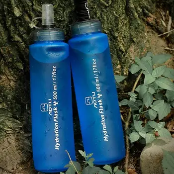 Складная Силиконовая Мягкая Фляжка Бутылки Для Воды Открытый Кемпинг Путешествия Работает Чайник Гидратационный Пакет Сумка 500 МЛ