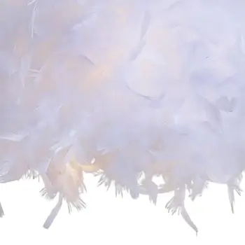 Современный романтичный абажур из перьев для потолочного освещения в спальне Диаметр