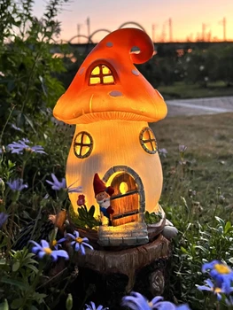 Солнечная уличная лампа для двора, украшение сада, Ландшафтная планировка, лампа для газона, Маленькие украшения для ночника