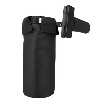 Сумка для ножек с зажимом-хомутом черного цвета, прочный съемный контейнер для трубчатого барабана