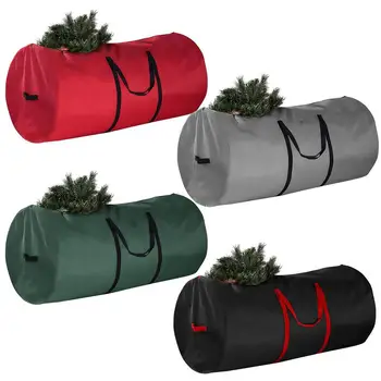 Сумка для хранения искусственной рождественской елки, сумка для хранения подушек для уличной мебели, черная сверхпрочная водонепроницаемая искусственная рождественская елка