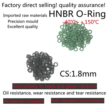 Уплотнительные прокладки с гидрогенизированным нитрилом для автомобильной резины HNBR круглого сечения, антикоррозийная маслостойкая шайба CS 1,8 мм