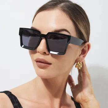 Фирменный дизайн, Роскошные Квадратные солнцезащитные очки для женщин и мужчин, Модный тренд, Летние солнцезащитные очки для путешествий, Классические винтажные мужские Женские очки